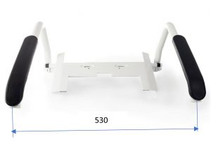 Distance (mm) of the handles.