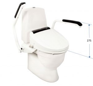 Santy system - distance (mm) between toilet an handles