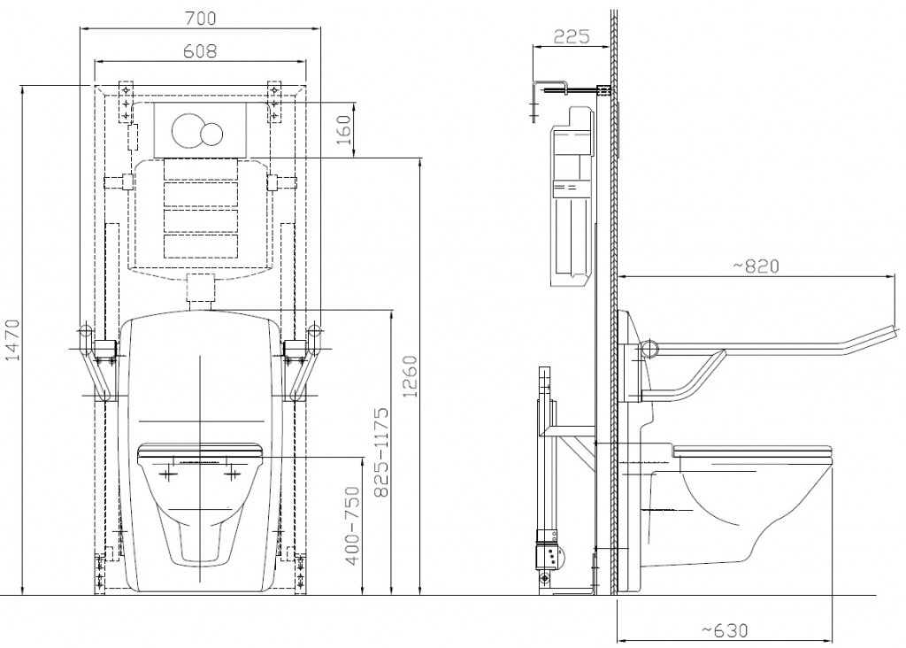 Lift Toilette Care - technische Daten